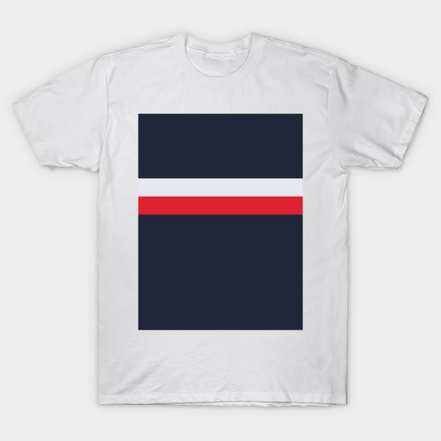 Sunderland 1999 Retro Third Navy Red White Hoops T-Shirt by Culture-Factory